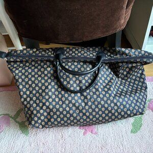 Brown Weekend Bag with Leather Straps
